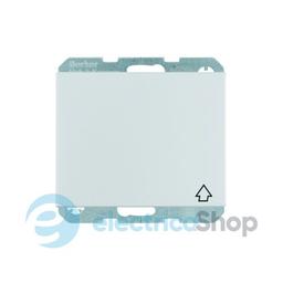 Розетка з з/к, кришка, зах.контактів, алюміній, K.5 Berker 47517203
