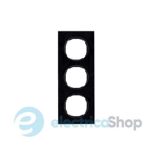 Рамка 3Х скло чорне R.8 Berker 10132616