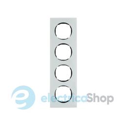 Рамка 4Х скло полярна білизна R.8 Berker 10142609