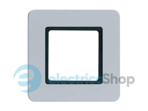 Рамка під LED-модуль 1Х пластикова алюміній, Q.7