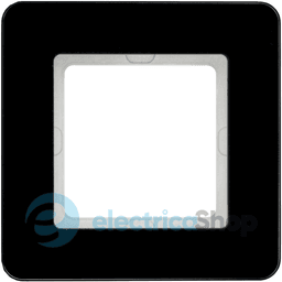 Рамка під LED-модуль 1Х скло/чорний Q.7