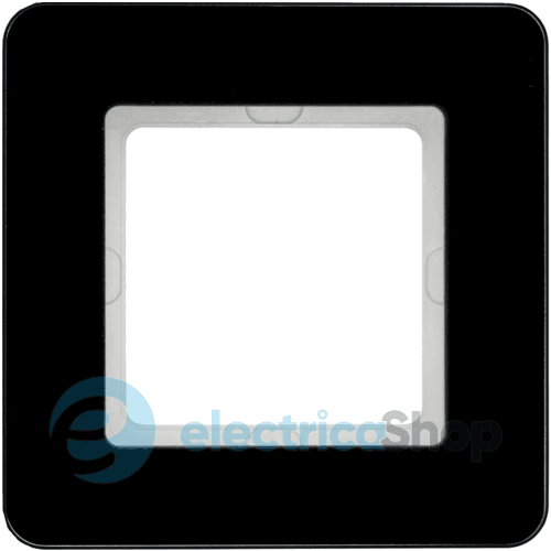 Рамка під LED-модуль 1Х скло/чорний Q.7