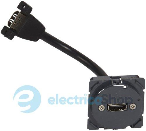 Механизм розетки Hdmi з кабелем Legrand Celiane 067377