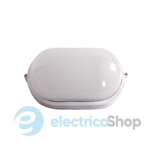 Світильник 60W Е27 IP54 E.Next L002008 Овал 60 біл e.light.1401.1.60.28