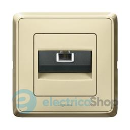 Розетка TF-1 RJ-11 Legrand Cariva 773738 колір слонова кістка
