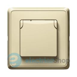 Розетка з/к із захистом і кришкою Legrand Cariva 773722 колір слонова кістка