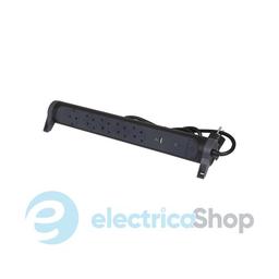 Подовжувач ПРЕМІУМ 5х2К+З розеток 16 А з USB A+C, із ПЗІП, з кабелем 1,5 м, колір Чорний