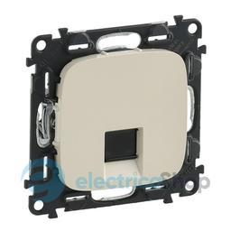 Розетка комп'ютерна RJ45 UTP 6.cat. Valena ALLURE 753842 слонова кістка