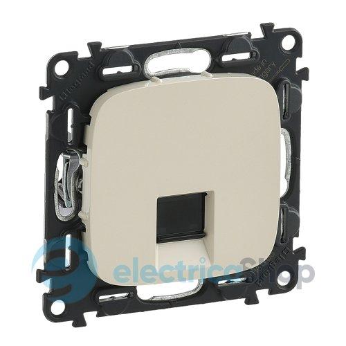 Розетка комп'ютерна RJ45 UTP 6.cat. Valena ALLURE 753842 слонова кістка