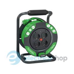 Подовжувач на котушці 4 розетки 20м 3х1.5 IP20 Schneider Electric IMT33140