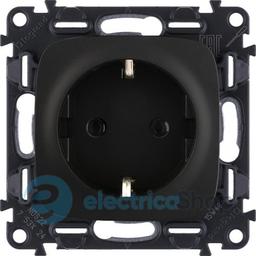 Розетка 2К+З 16А/250V, (гвинт. клеми) Valena ALLURE 753945 антрацит