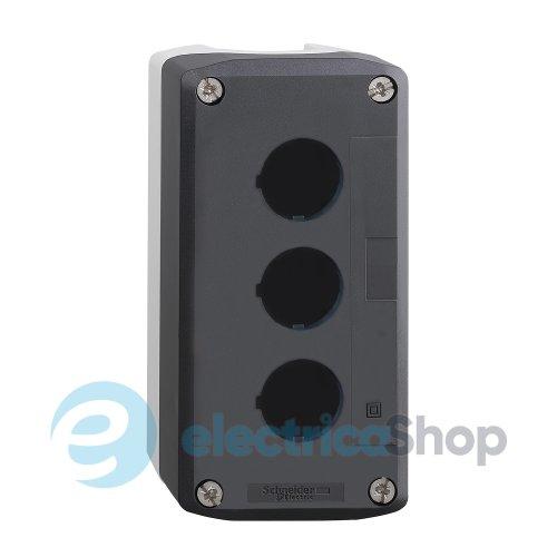 Порожній сірий кнопковий пост, 3 отвори Harmony XALD Schneider Electric XALD03