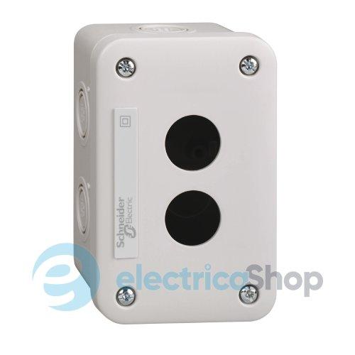 Порожній світло-сірий кнопковий пост, 2 отвори Harmony XALE Schneider Electric XALE2
