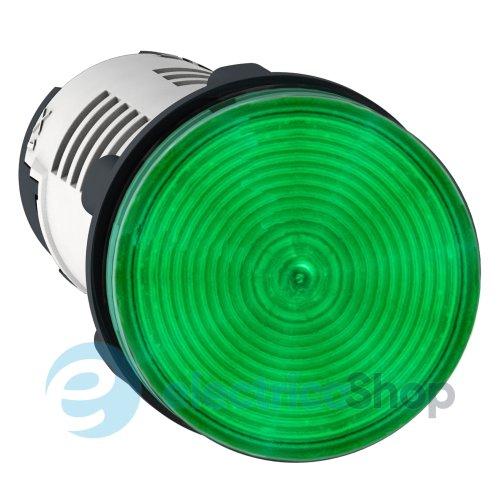 Сигнальна лампа Harmony XB7 Schneider Electric, моноблочна, 22 мм, зелена, 24 В., XB7EV03BP