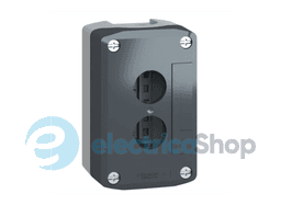 Порожній сірий кнопковий пост, 2 отвору Harmony XALD Schneider Electric XALD02