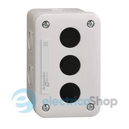 Порожній світло-сірий кнопковий пост, 3 отвори Harmony XALE Schneider Electric XALE3