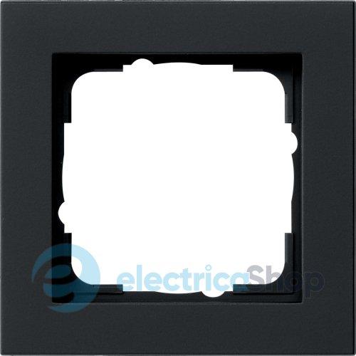 Рамка 1-а. 021109 Gira E2 чорний матовий