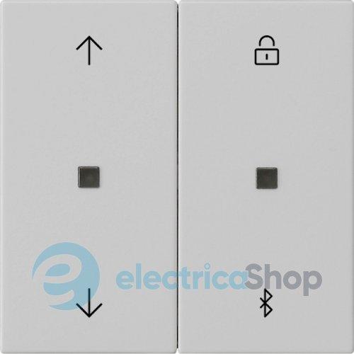 Накладка керування жалюзі S3000 c Bluetooth + таймер System 55 Gira 5367015 сірий матовий