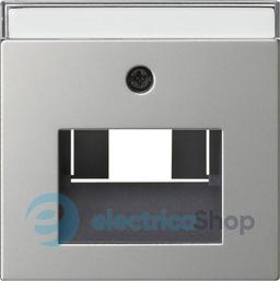 Накладка для розеток UAE/IAE (ISDN) System 55 Gira 0284600 (сталь)