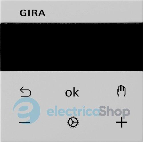 Термостат Gira S3000 Display System 55, 5393015 сірий матовий