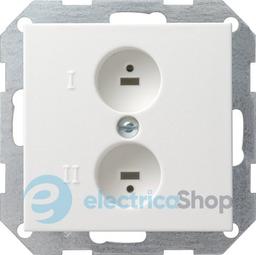 Разъем AUDIO High-Fi стерео розетка System 55 Gira 040203 білий глянцевий