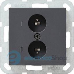 Разъем AUDIO High-Fi стерео розетка System 55 Gira 040228 антрацит