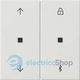 Накладка керування жалюзі S3000 c Bluetooth + таймер System 55 Gira 536703 білий глянцевий