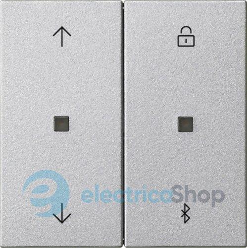 Накладка керування жалюзі S3000 c Bluetooth + таймер System 55 Gira 536726 під алюміній