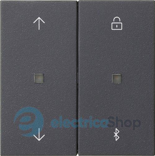 Накладка керування жалюзі S3000 c Bluetooth + таймер System 55 Gira 536728 антрацит