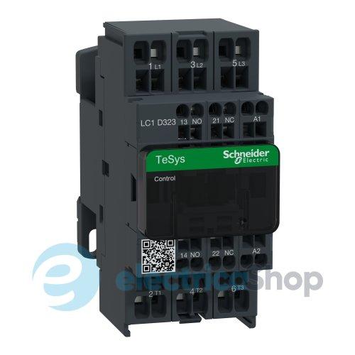 Контактор 220V АC 32А 15kW 3нв нв+нз Schneider Tesys LC1D323M7 пружинний затискач