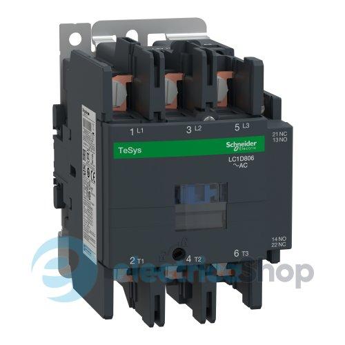 Контактор 220V АC 80А 37kW 3нв нв+нз Schneider Tesys LC1D806M7 під кільцевий наконечник