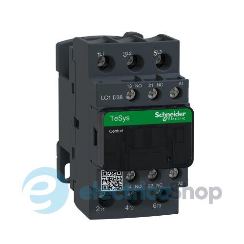 Контактор 24V АC 38А 18,5kW 3нв нв+нз Schneider Tesys LC1D38B7 гвинтовий затиск
