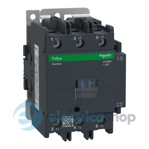 Контактор 24V АC 80А 37kW 3нв нв+нз Schneider Tesys LC1D80B7 гвинтовий затиск