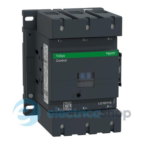 Контактор 24V АC 115А 55kW 3нв нв+нз Schneider Tesys LC1D115B7 гвинтовий затиск