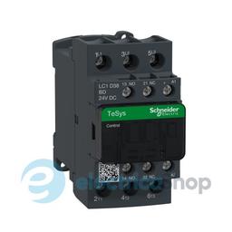 Контакто 24V DC 38А 18,5kW 3нв нв+нз Schneider Tesys LC1D38BD гвинтовий затиск