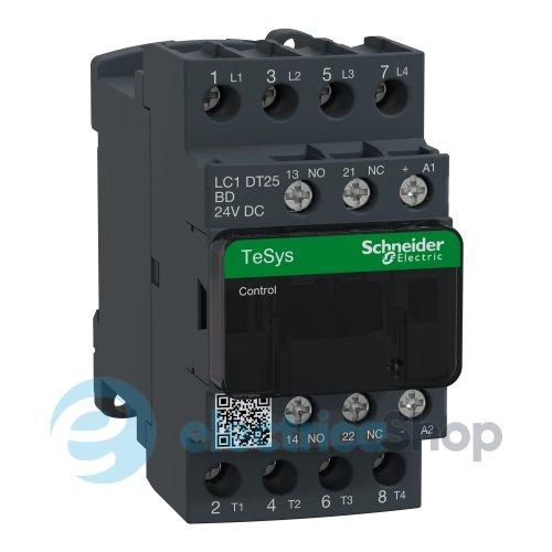Контактор 3-п. 25А НВ+НЗ 24V DC Tesys Schneider Electric LC1DT25BD гвинтовий затиск