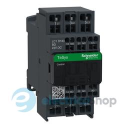 Контакто 24V DC 18А 7,5kW 3нв нв+нз Schneider Tesys LC1D183BD пружинний затиск