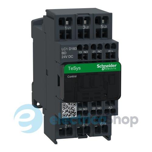 Контакто 24V DC 18А 7,5kW 3нв нв+нз Schneider Tesys LC1D183BD пружинний затиск