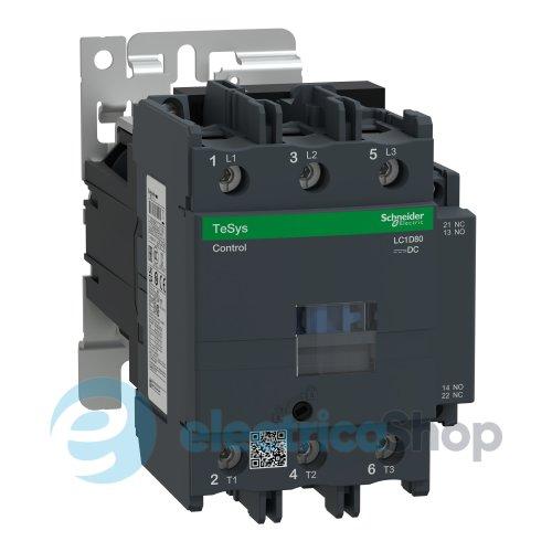 Контакто 24V DC 80А 37kW 3нв нв+нз Schneider Tesys LC1D80BD гвинтовий затиск