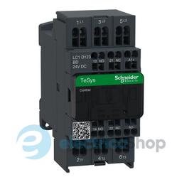 Контакто 24V DC 12А 5,5kW 3нв нв+нз Schneider Tesys LC1D123BD пружинний затиск