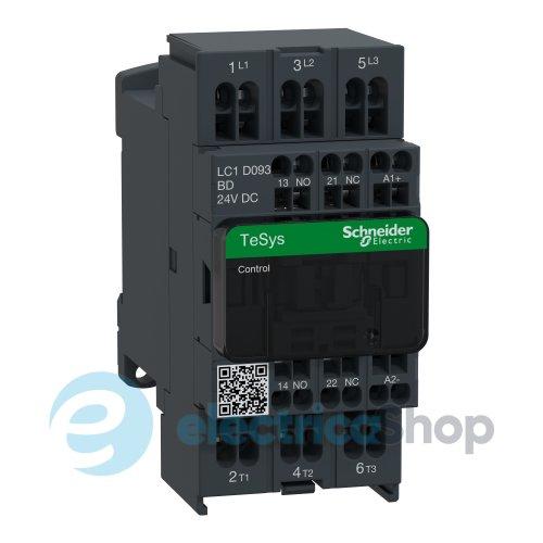 Контакто 24V DC 9А 4kW 3нв нв+нз Schneider Tesys LC1D093BD пружинний затиск