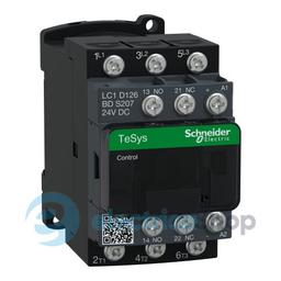 Контакто 24V DC 12А 5,5kW 3нв нв+нз Schneider Tesys LC1D126BDS207 затискач під кільцевий наконечник