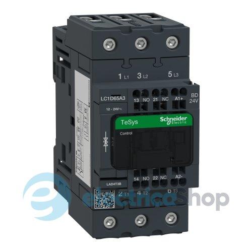 Контакто 24V DC 65А 30kW 3нв нв+нз Schneider Tesys LC1D65А3BD пружинний затиск