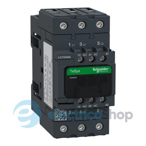 Контактор 48V АC 40А 18,5kW 3нв нв+нз Schneider Tesys LC1D40АE7 гвинтові клеми