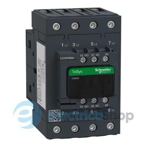 Контактор 4-п. 80А НВ+НЗ 48V AC Tesys Schneider Electric LC1DT80AE7 гвинтові клеми
