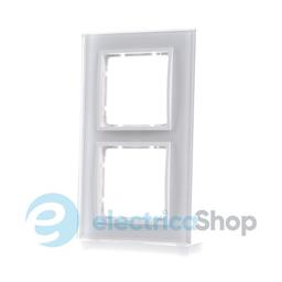 Рамка скляна 2-а колекція B.7 GLAS, колір «полярно-білий, матовий», 10126909