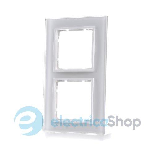 Рамка скляна 2-а колекція B.7 GLAS, колір «полярно-білий, матовий», 10126909