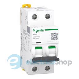 Автоматичний вимикач 2-п, 13A, C, 6кА, iC60N Acti9, Schneider Electric A9F74213