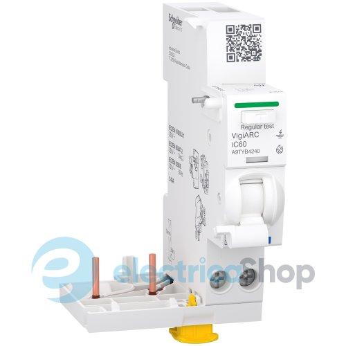 Блок AFDD з додатковим блоком ПЗВ, Acti9 VigiARC iC60, 2P, 40 A, 30 мА, тип A-SI SE Acti9 A9TYB4240