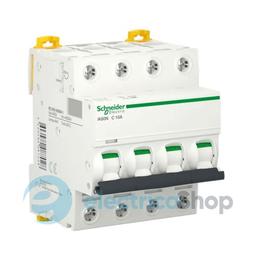 Автоматичний вимикач 4-п, 10A, C, 6кА, iK60 Acti9, Schneider Electric A9K24410